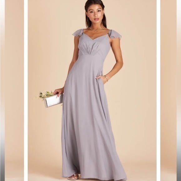 Birdy Grey Dresses & Skirts - NWT Birdy Grey Kae Chiffon Dress in Silver